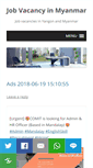 Mobile Screenshot of myanmarjobnetwork.com
