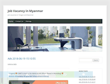 Tablet Screenshot of myanmarjobnetwork.com